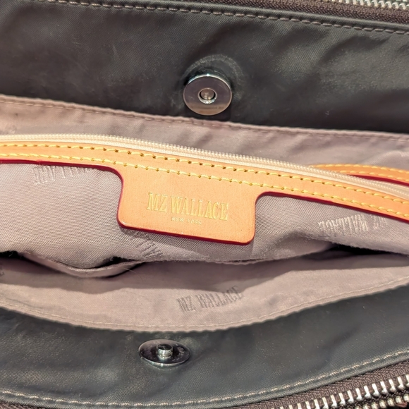 MZ Wallace Jane Tote - grey steal Bedford patent metallic - Picture 9 of 11